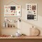 2 Pack Cork Boards for Walls with Linen, 16x11 Wood(Rustic White)